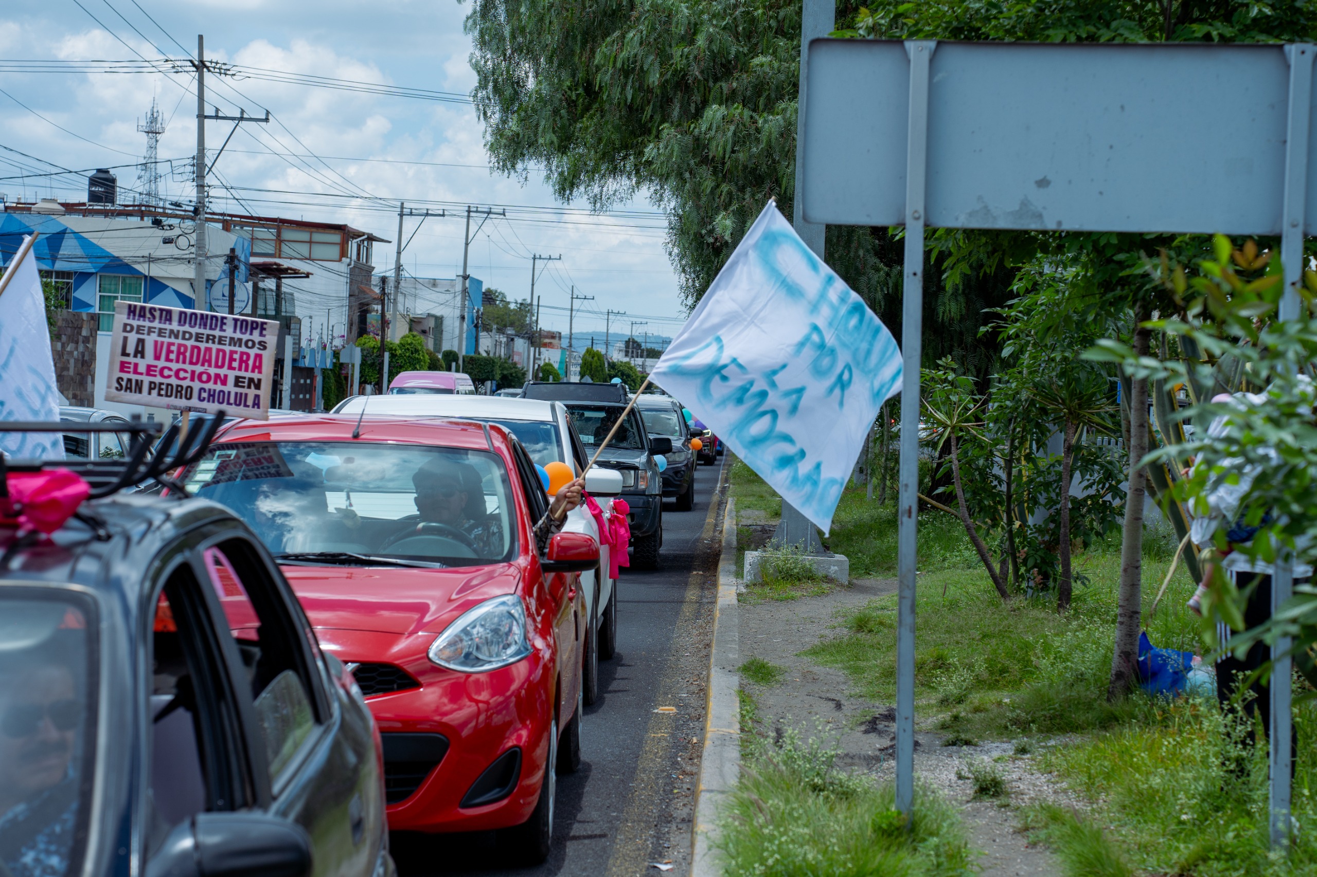 caravana y plantón roxana luna spch 1