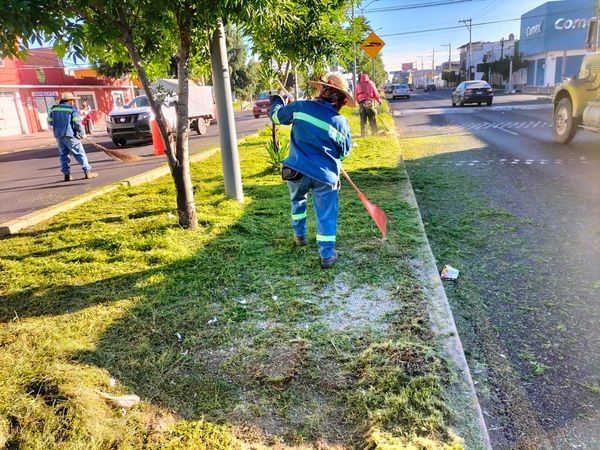 Infraestructura y Servicios Públicos Generales realiza trabajos de mantenimiento en diversos puntos de San Pedro Cholula