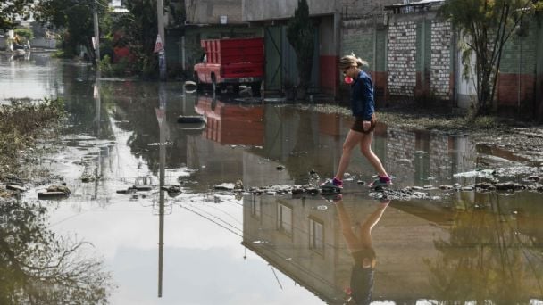 Chalco: Inundaciones disminuyen; Gobernación y Estado de México actúan