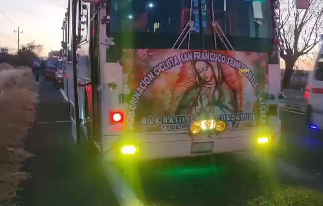 Atropello en la Tlaxcala-Texmelucan: camión embiste a peregrinos ciclistas