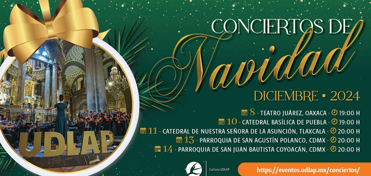 Concierto de Navidad UDLAP: Música, tradición y talento en 5 sedes