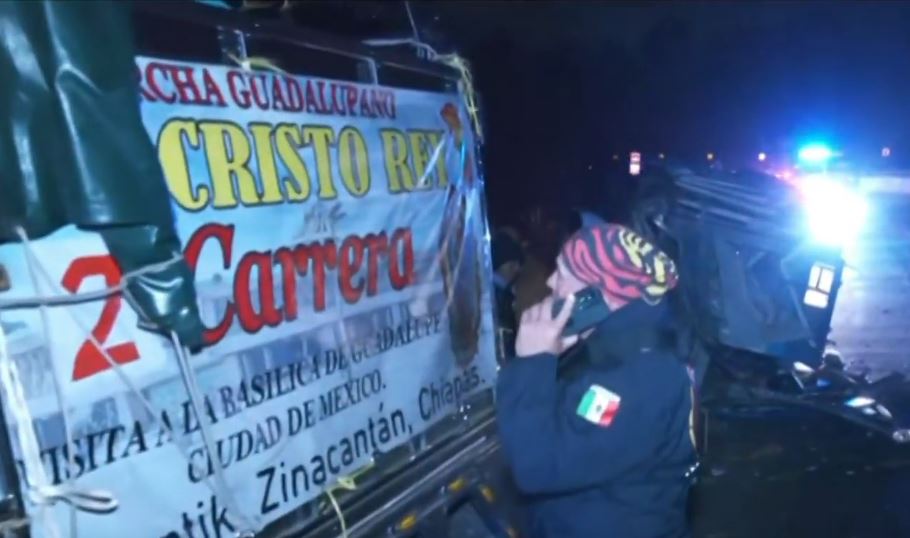 Accidente en México-Puebla: 10 peregrinos heridos tras choque
