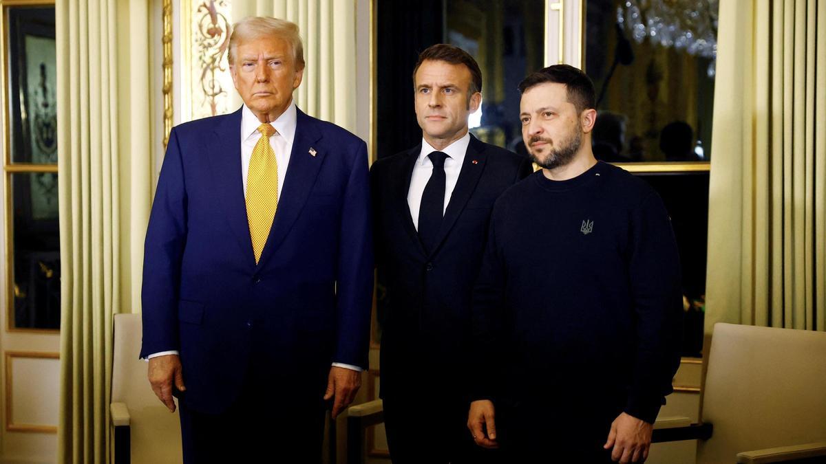 Encuentro histórico entre Trump, Zelenski y Macron en París