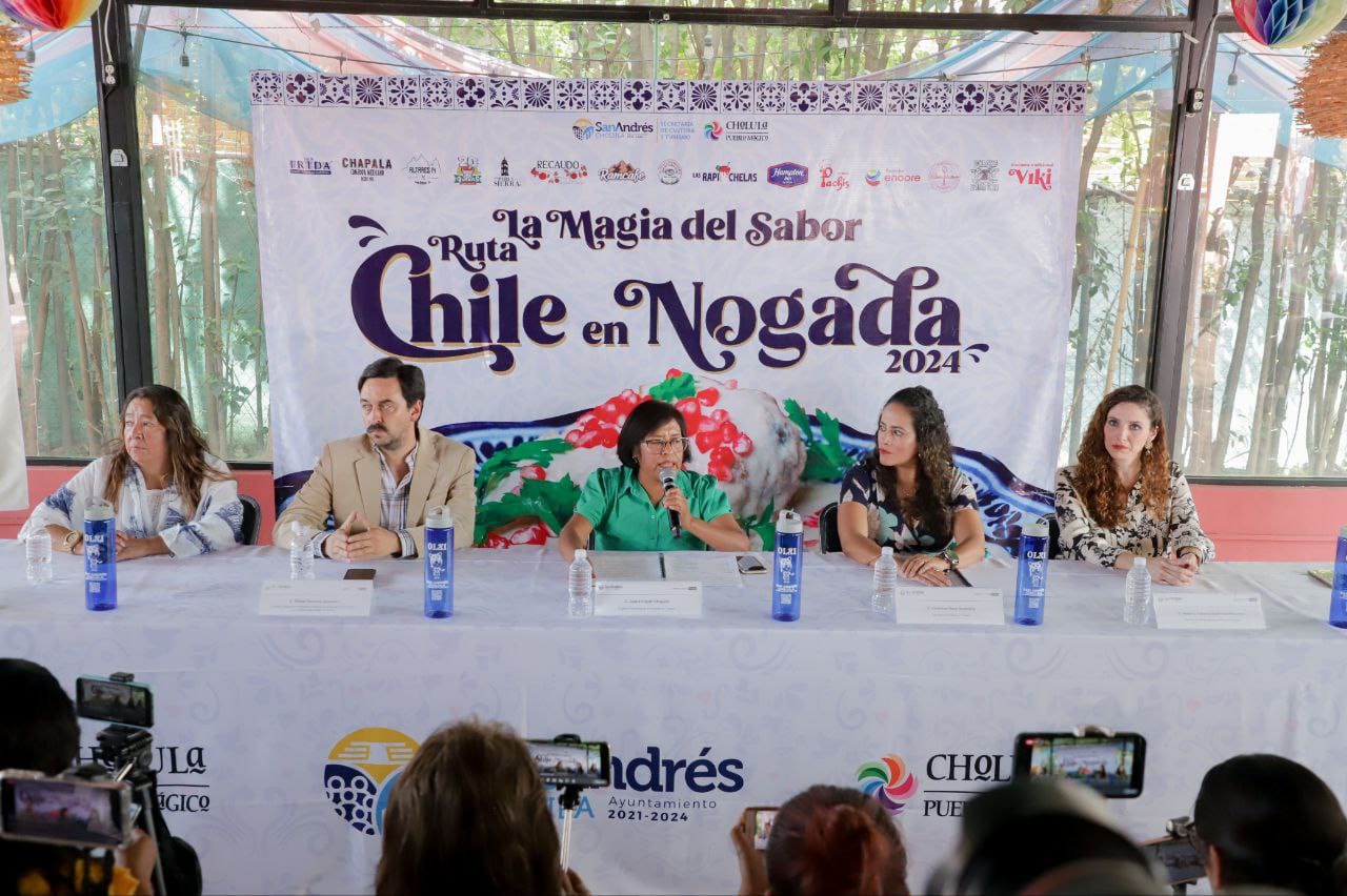 Presenta San Andrés Cholula segunda edición de la ruta "La Magia del Sabor, Chile en Nogada"