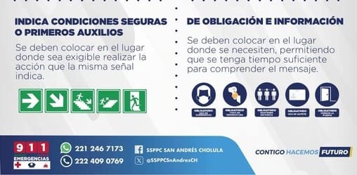 Promueve San Andrés Cholula señalamientos en materia de Protección Civil