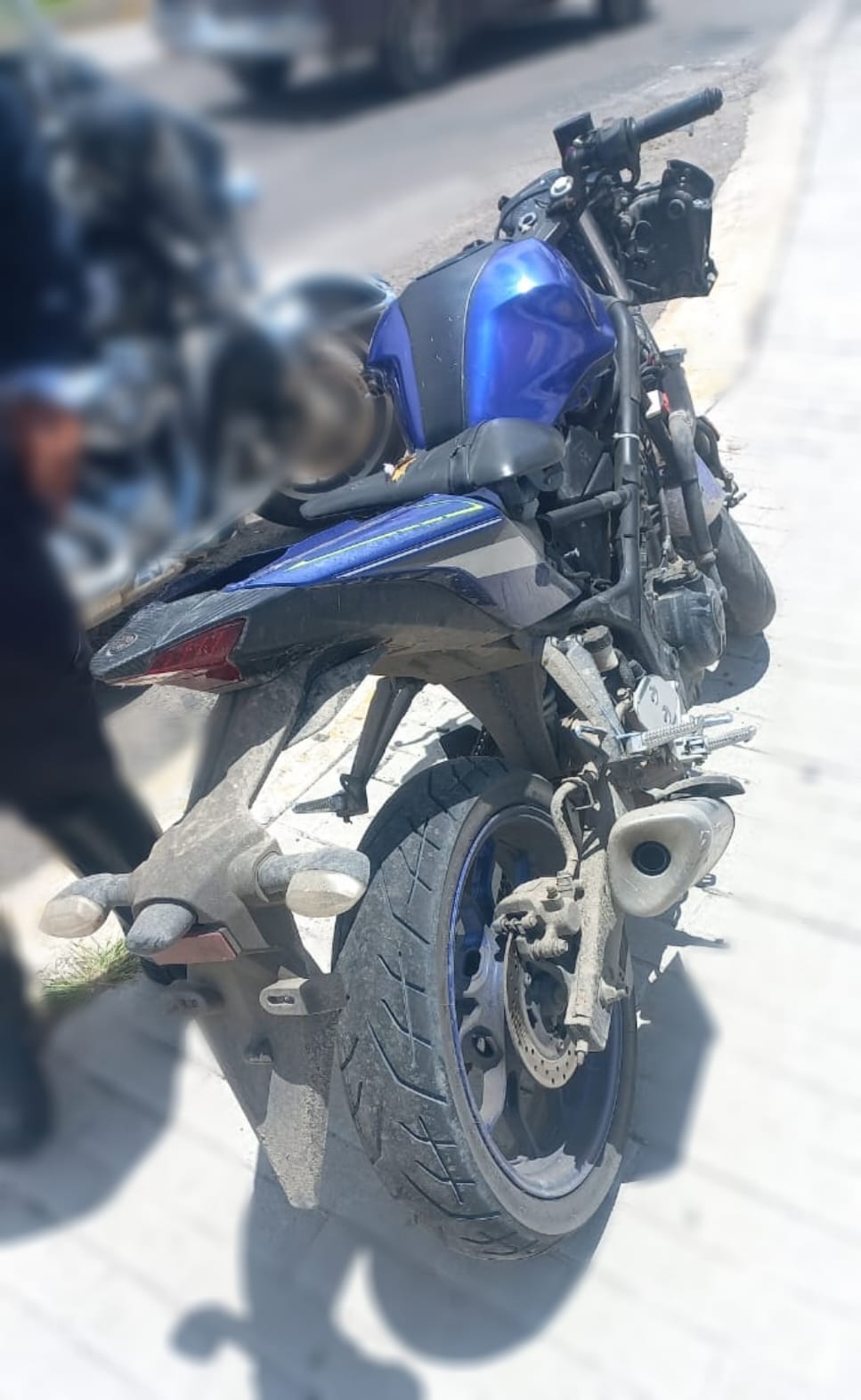 Recupera vialidad de San Andrés Cholula motocicleta con reporte de robo, hay un detenido  