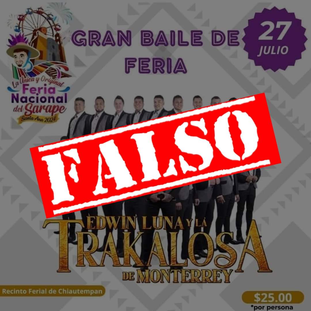 Es fake: La Trakalosa de Monterrey no estarán en la Feria de Chiautempan