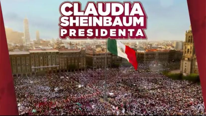 Sheinbaum festeja en Zócalo Capitalino tras triunfo virtual