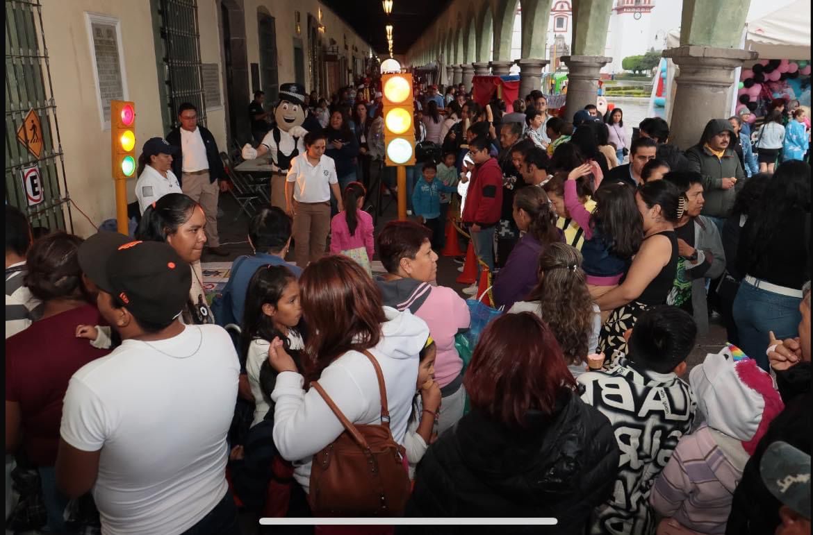 Más de 3 mil niñas y niños disfrutaron del festival difundiendo sonrisas, en San Pedro Cholula