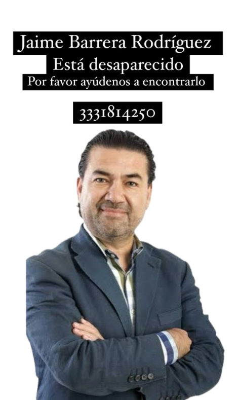 Jaime Barrera Rodríguez, periodista desaparecido.