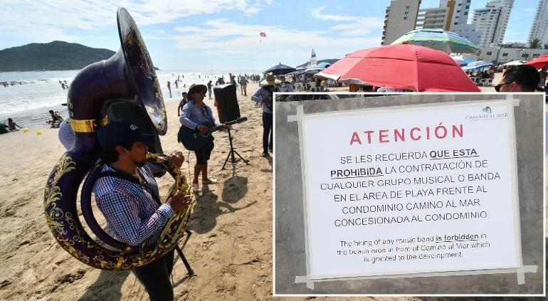 Buscan prohibir música de banda en playas de Mazatlán 
