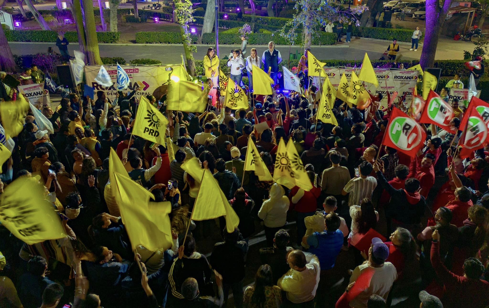 Roxana Luna inicia campaña con énfasis en seguridad, salud y educación en San Pedro Cholula