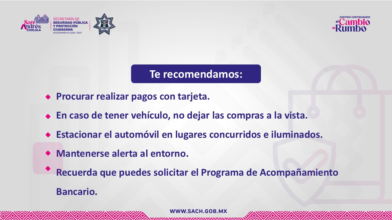 Anuncia Lupita Cuautle Operativo de Seguridad en San Andrés Cholula ante Buen Fin 2024