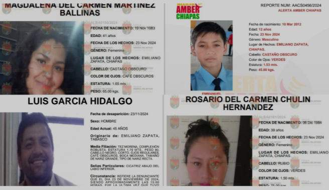 Siete personas desaparecen en Chiapas tras abordar una combi del servicio público