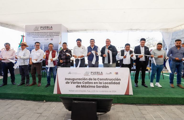 Sergio Salomón entrega obras de impacto en nueve municipios poblanos