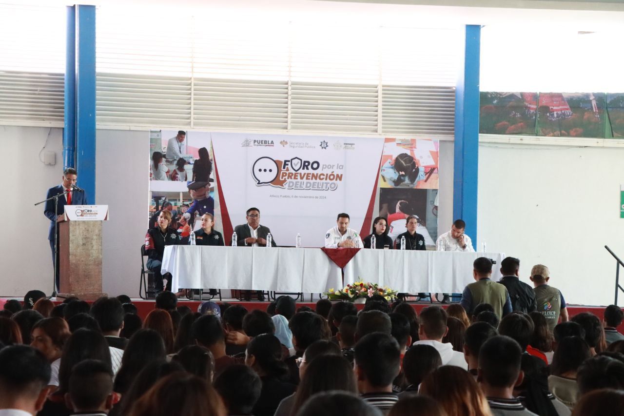 Atlixco y Puebla impulsan la prevención del delito en foro sobre seguridad pública