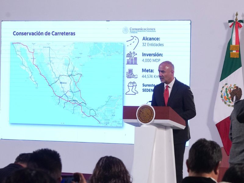 Inicia el programa "Bachetón" para conservar 44 mil km de carreteras federales