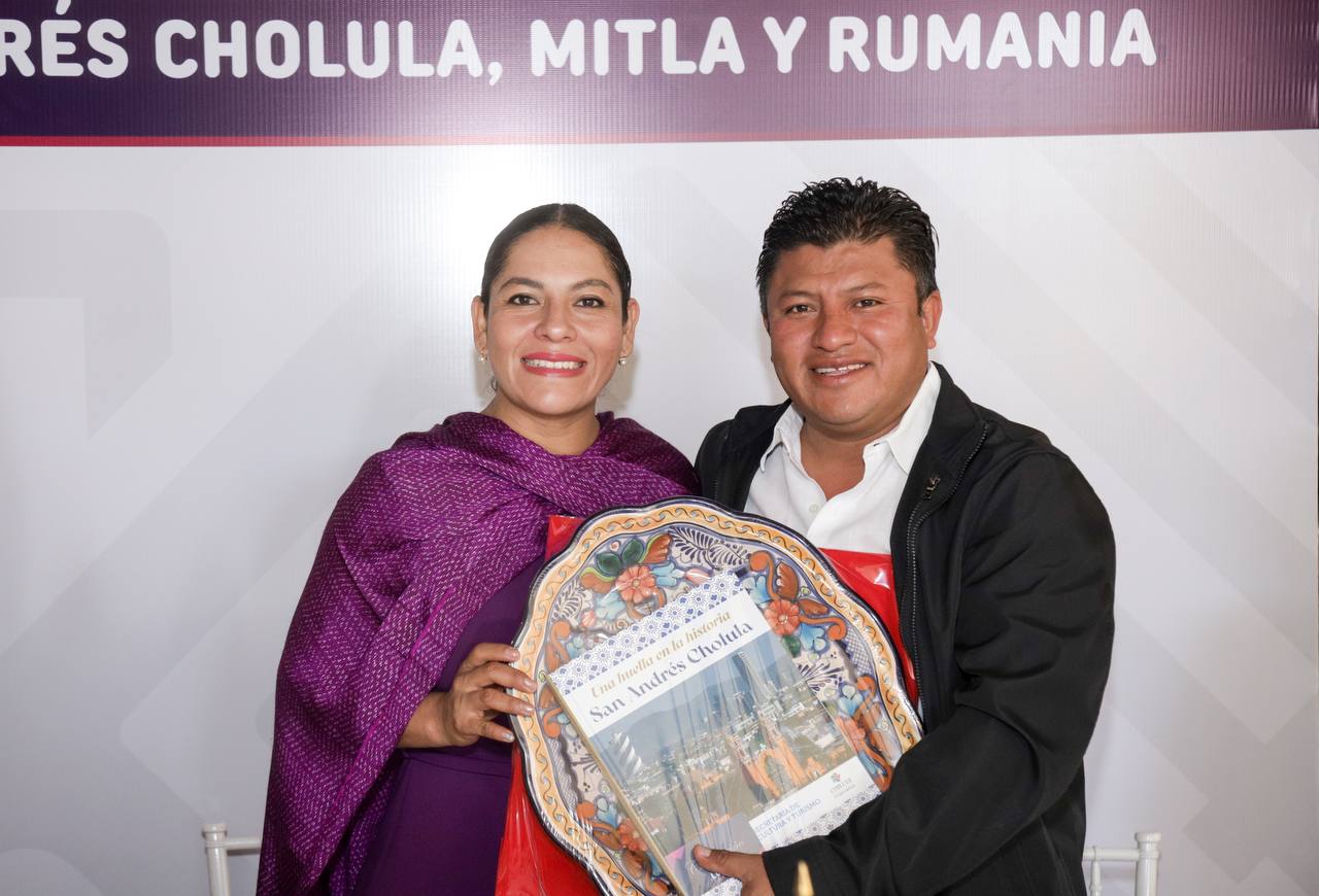 Extiende Gobierno de San Andrés Cholula lazos de cooperación con Rumania y con Mitla