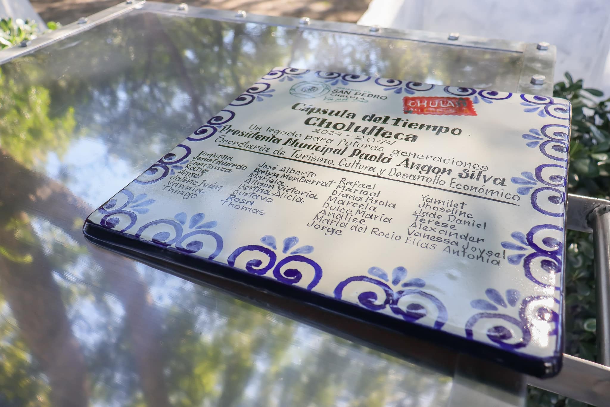 Reconocimiento al Pentathlón Deportivo Militarizado Universitario y entierro de Cápsula del Tiempo en San Pedro Cholula