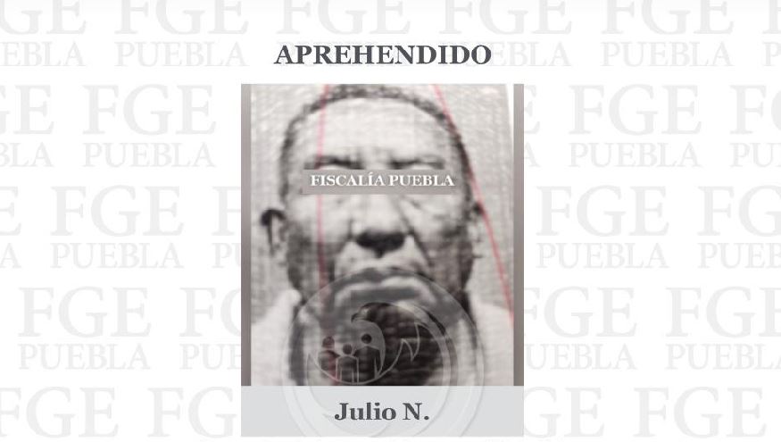 Julio N. detenido por secuestro y homicidio en Puebla; Fiscalía actúa