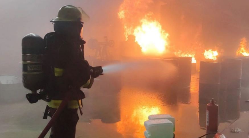 Incendio en fábrica de aceites en Cholula: daños del 50%, sin lesionados