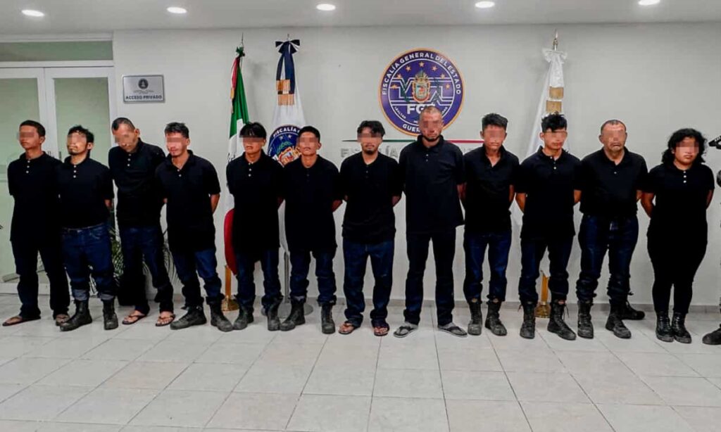 Detención de 15 presuntos sicarios en Guerrero; Varios eran extranjeros