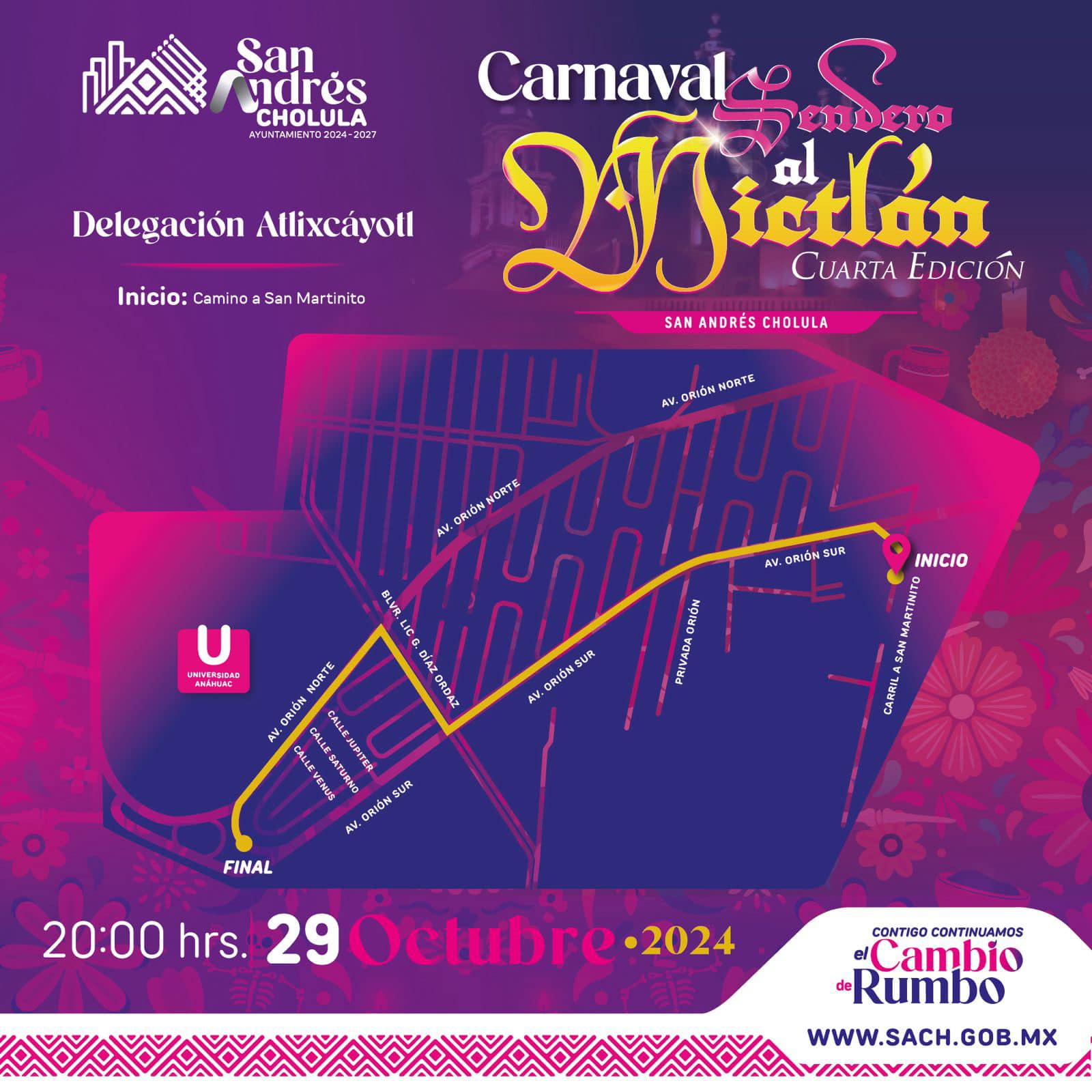 recorrido de carnaval sach 3