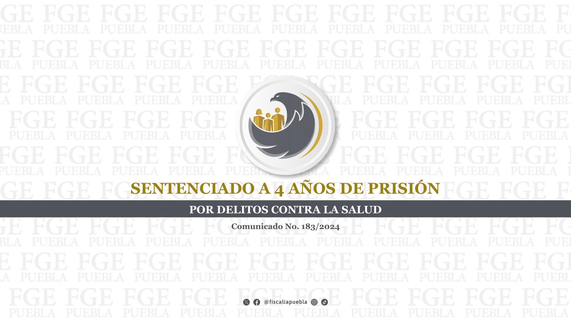 Condenan a 4 años de prisión a hombre por posesión de metanfetaminas en Puebla