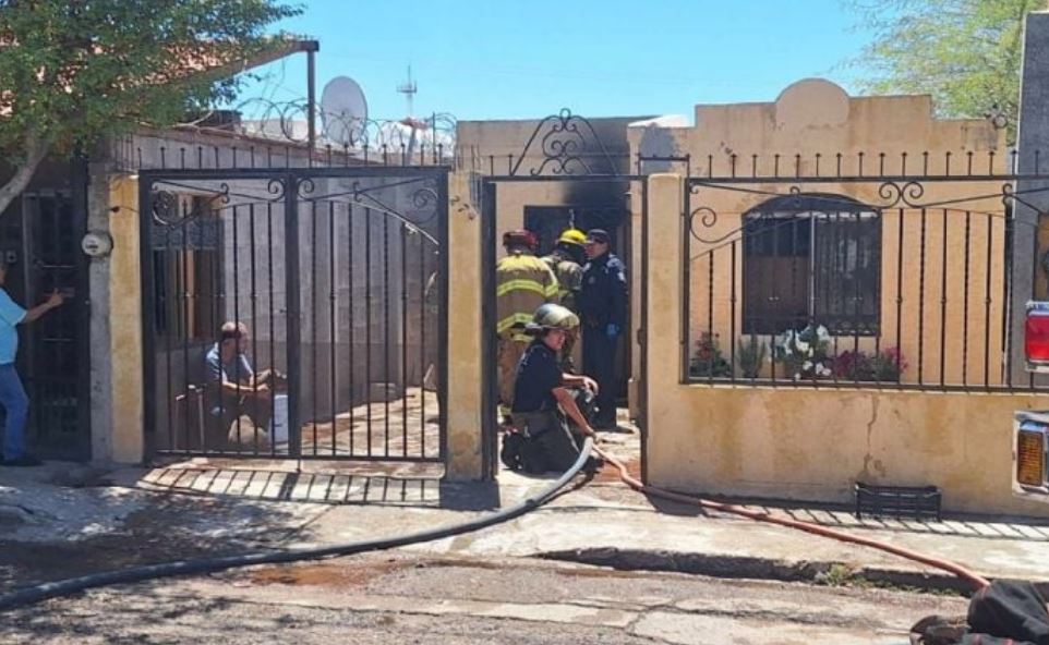 Incendio intencional desata operativo en Hermosillo