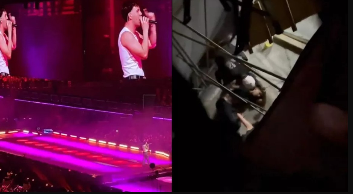 Caen dos personas desde gradas durante concierto de Quevedo en el Palacio de los Deportes