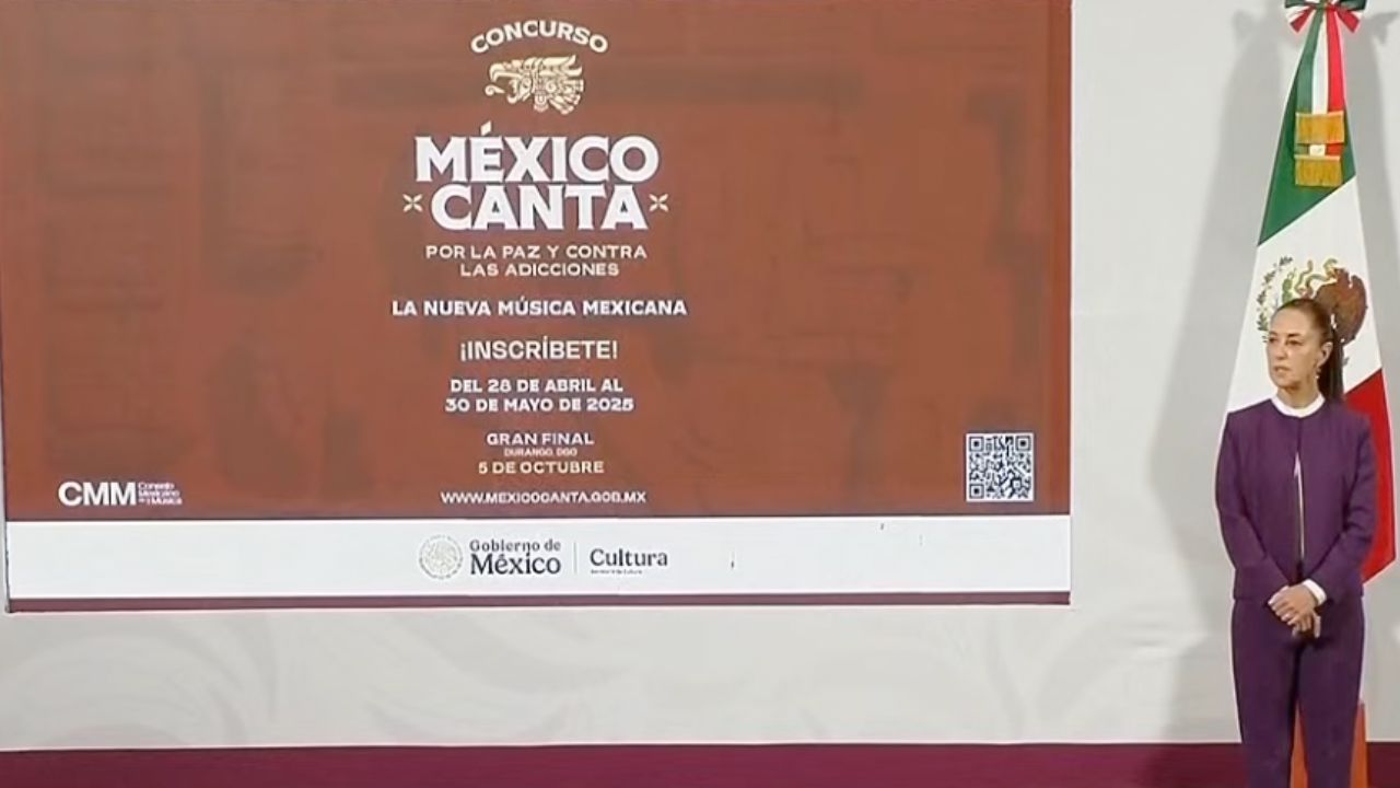 Sheinbaum lanza festival "México Canta y Encanta" para promover música libre de violencia