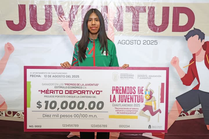Entrega Gobierno de Cuautlancingo “Premio Municipal de la Juventud”