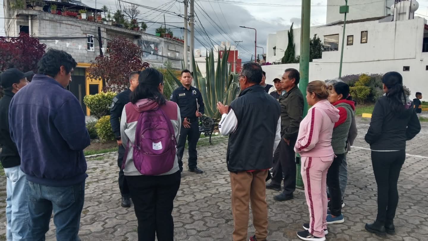 Se suma sociedad a estrategia de seguridad en Papalotla