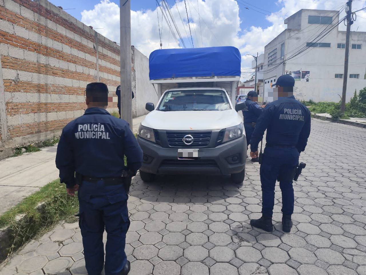 Policía de San Pablo del Monte localiza camioneta con reporte de robo