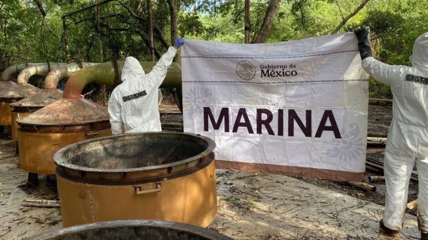 Desmantelan narcolaboratorio en Nayarit con 13 toneladas de droga