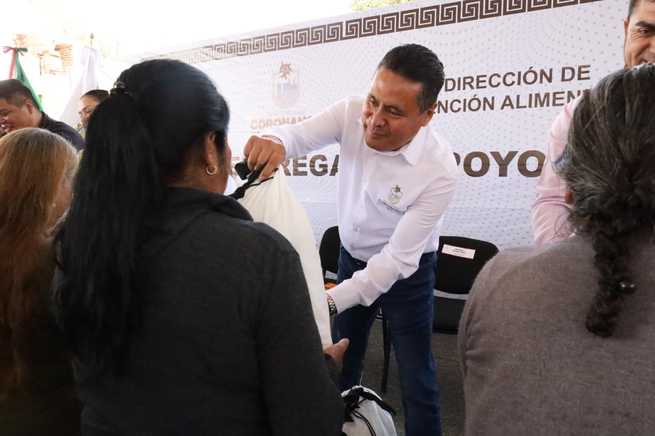 En Coronango, prioritario mejorar condición alimentaria de las familias: Armando Aguirre