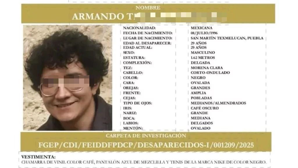 Identifican restos de Armando Trujillo en Puebla; descartan vínculo con decapitados