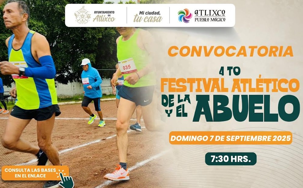 Atlixco prepara el 4º Festival Atlético de la y el Abuelo
