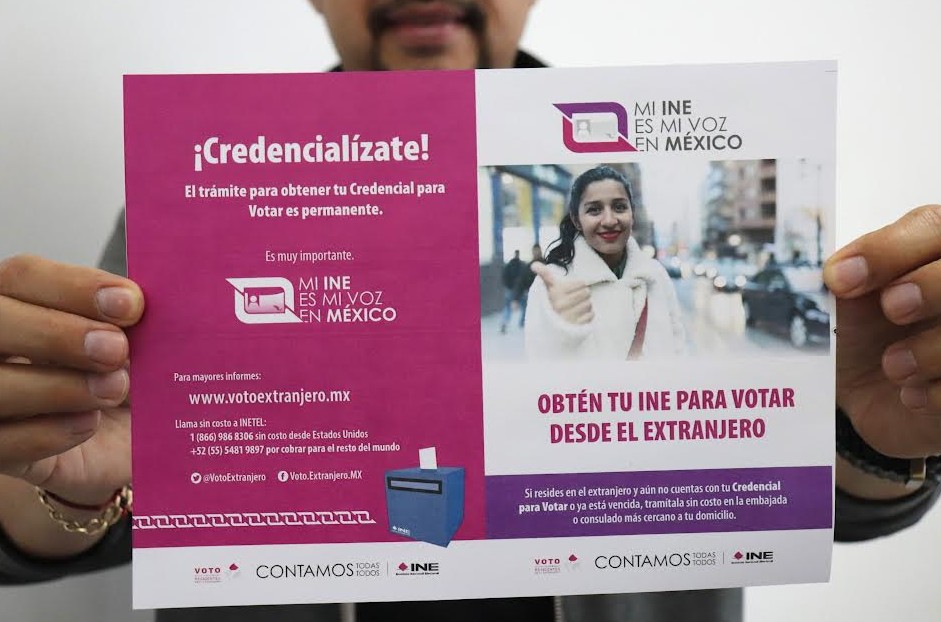 INE Puebla informa sobre trámites desde el extranjero