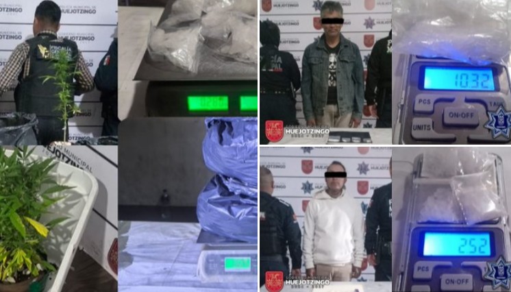 Operativos en Huejotzingo dejan tres detenidos