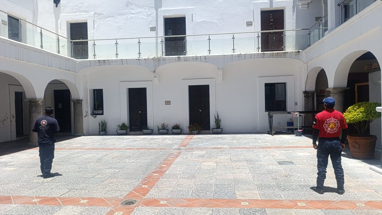 Activación de protocolos preventivos en San Pedro Cholula tras sismo con epicentro en Oaxaca