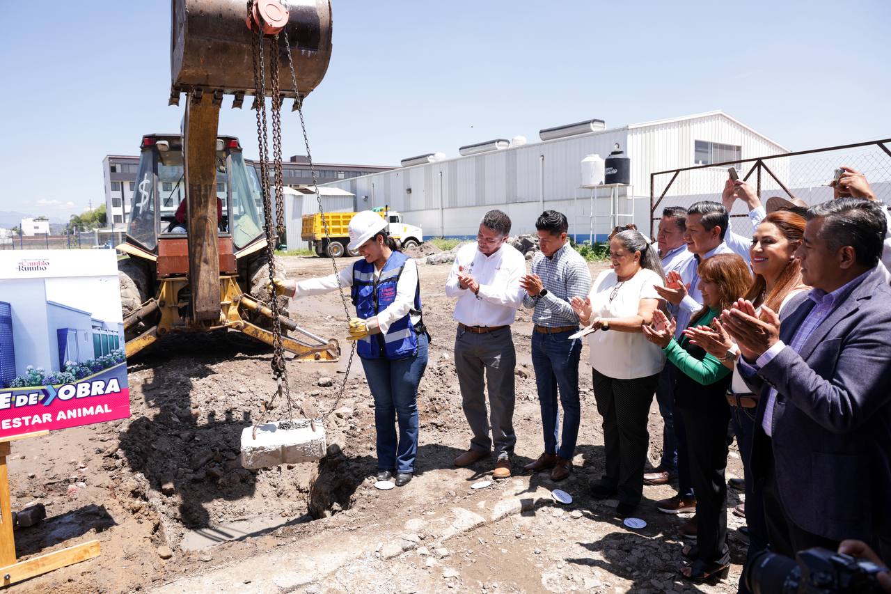 Inicia Lupita Cuautle construcción del primer Centro de Bienestar Animal en San Andrés Cholula