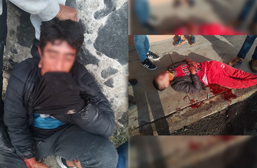 Balcones del Sur: Taxistas frenan a presuntos ladrones de autos