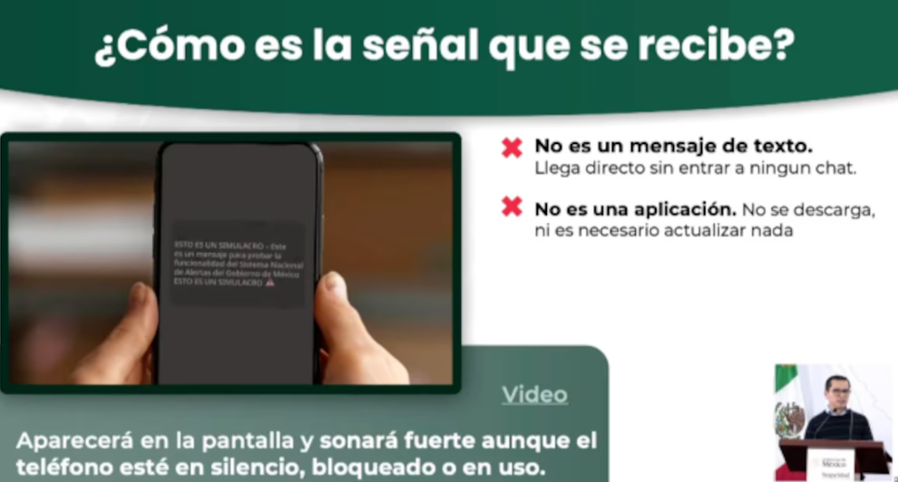 México enviará alerta nacional por celular en el Segundo Simulacro 2025