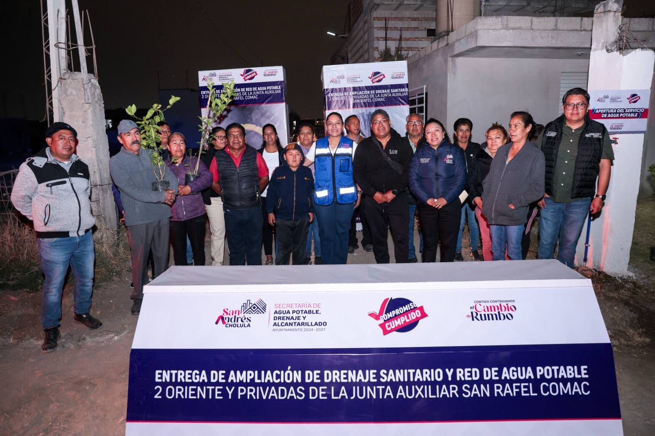 Fortalece Ayuntamiento de San Andrés Cholula infraestructura hidráulica