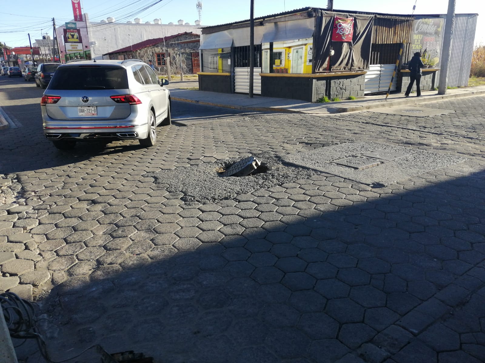 Sosapach atiende afectación en infraestructura de alcantarillado en la cabecera municipal de San Pedro Cholula