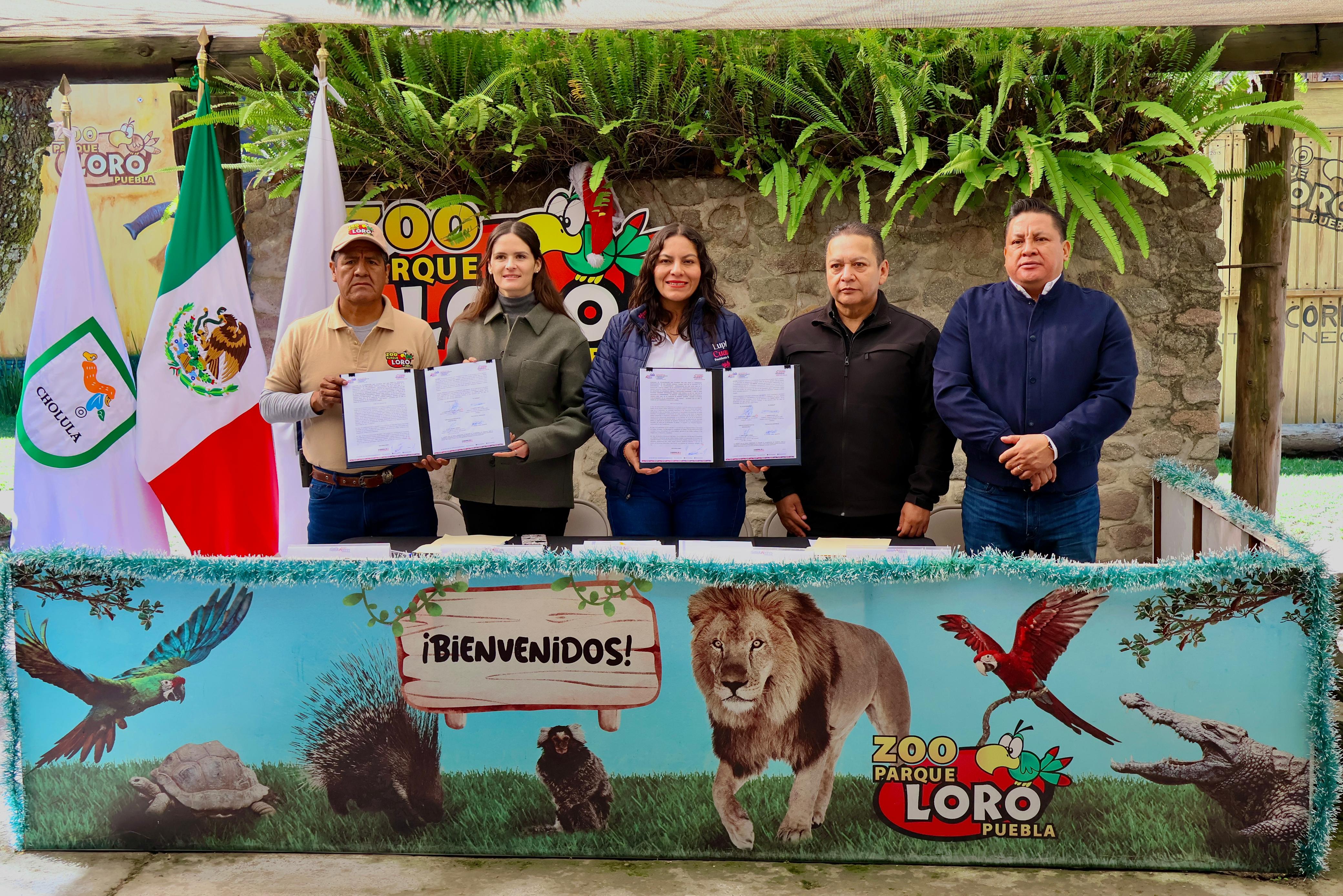 Fortalece San Andrés Cholula atención de emergencias mediante convenio con Parque Loro Puebla