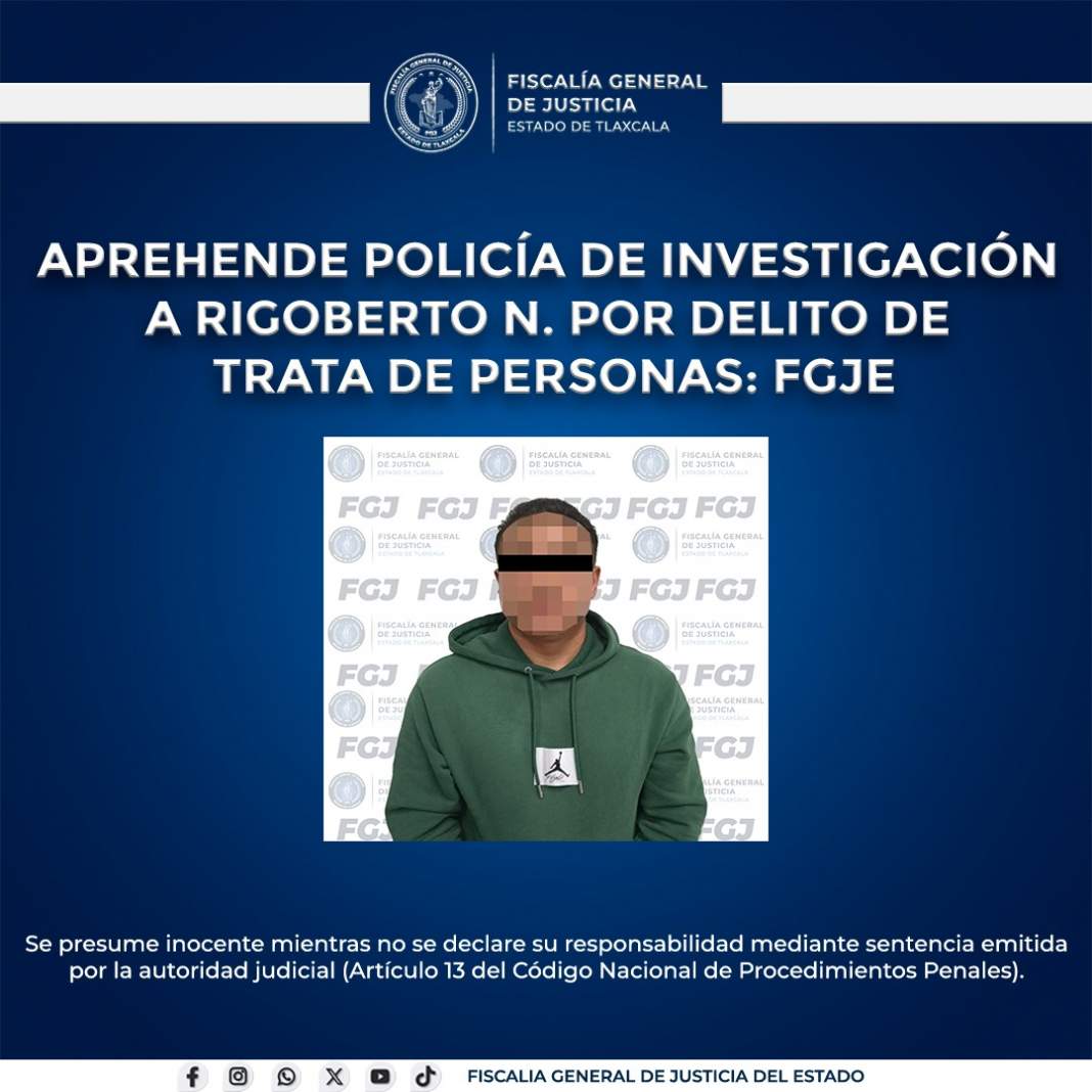 Cae en Tlaxcala presunto tratante que obligó a mujer a prostituirse