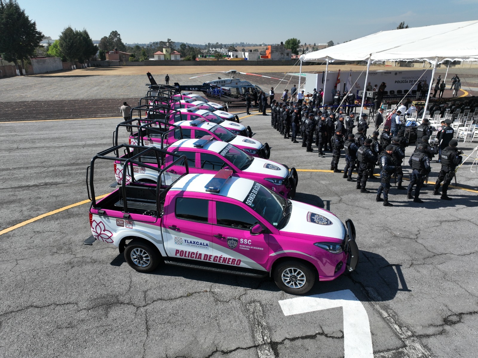 Tlaxcala rompe récord histórico con su Policía de Género y acciones 25N