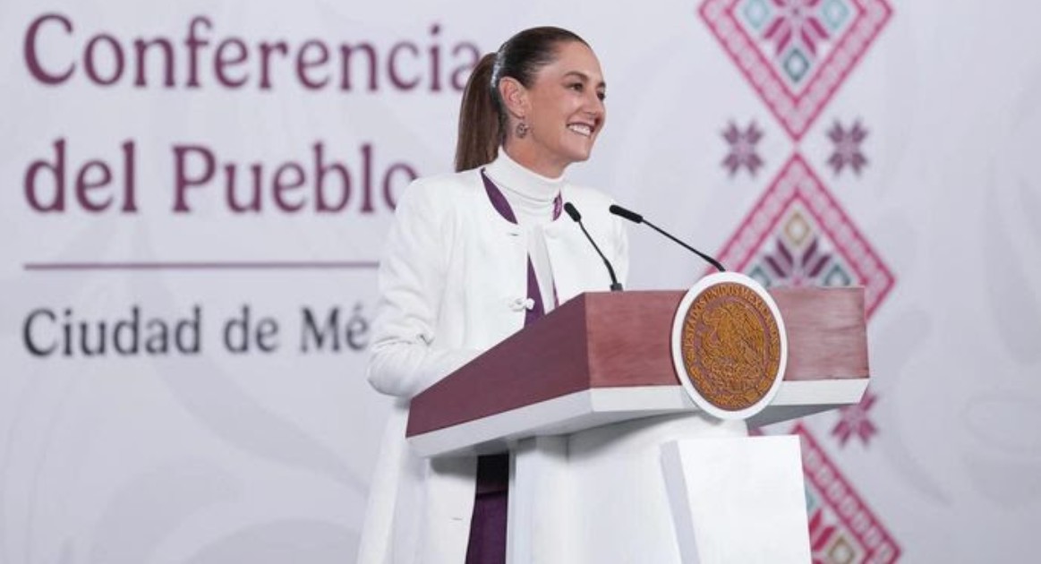 Sheinbaum da banderazo a la presa El Novillo en Baja California Sur